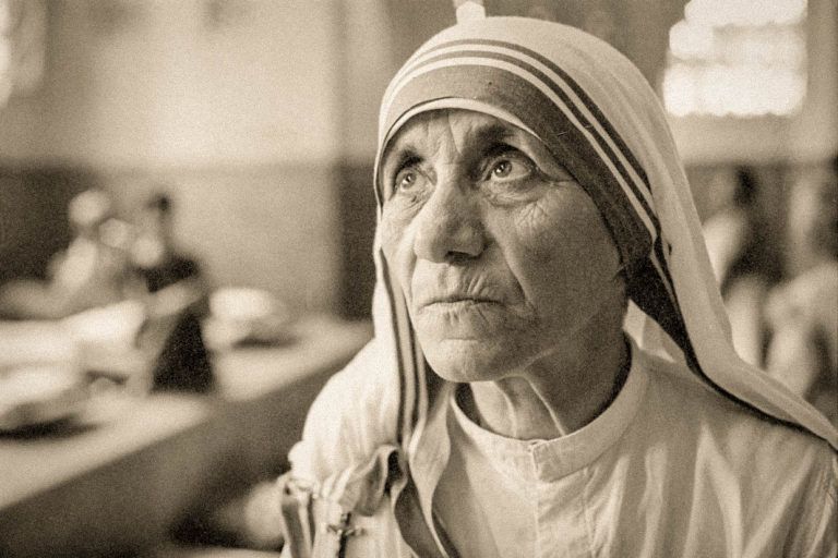 Primo Piano di Madre Teresa di Calcutta