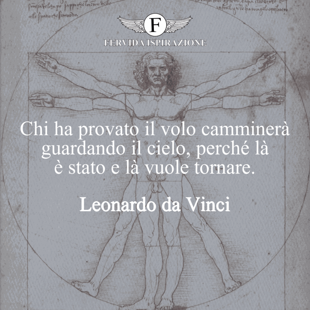 Frase sul volo di Leonardo da Vinci