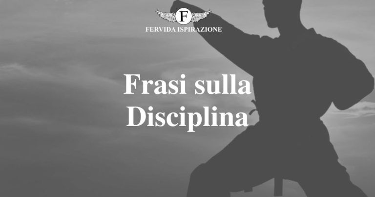Frasi sulla Disciplina - Copertina Articolo - Fervida Ispirazione