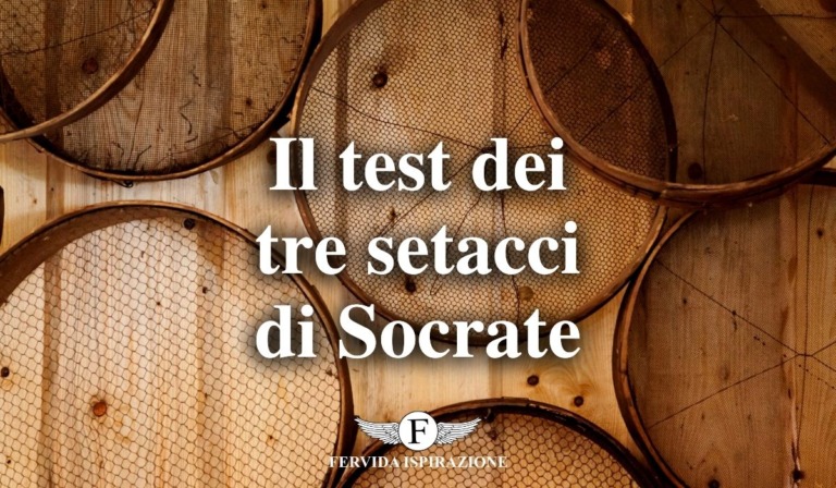 Il test dei tre setacci di Socrate - Copertina